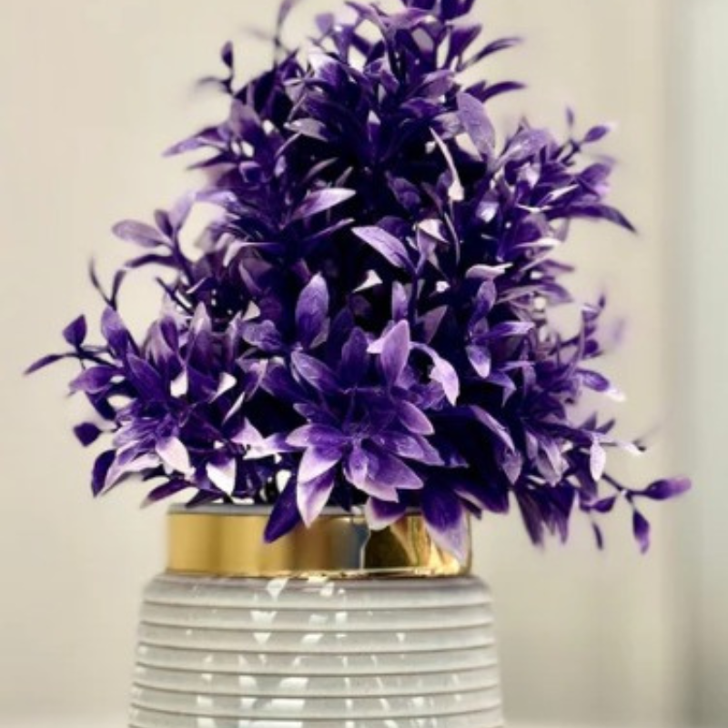 Miniature Tree planter for Home and Office Decor (Purple Rose)