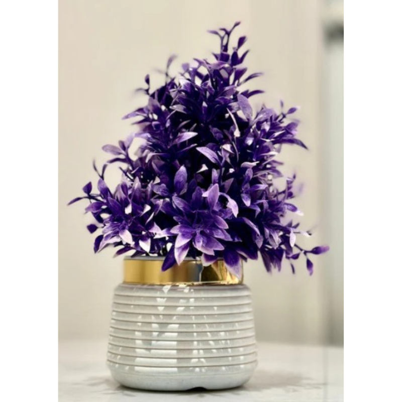 Miniature Tree planter for Home and Office Decor (Purple Rose)