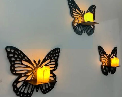 Butterfly Wall Shelf, Decoration Candlestick